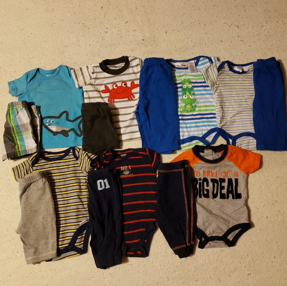 Lot of 14 pieces, 7 Baby Boy Outfits